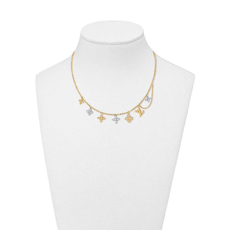 Louis Vuitton Gram Diamonds 18K Gold Necklace