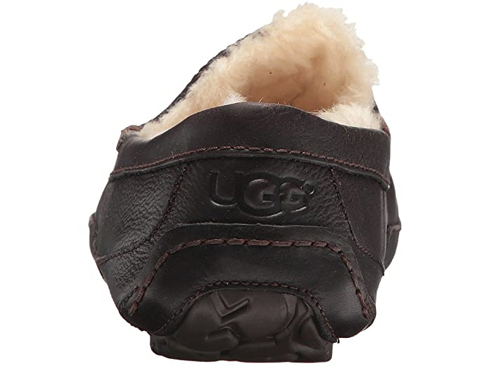 UGG Ascot Slipper China Tea Brown Leather Men's