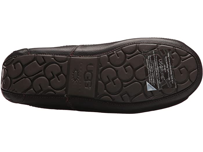 UGG Ascot Slipper China Tea Brown Leather Men's