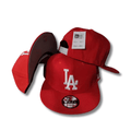 Los Angeles Dodgers Red Classic White Logo – Snapback Cap