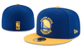 Golden State Warriors NBA Snapback Cap with Embroidered Logo and Yellow Brim – Blue