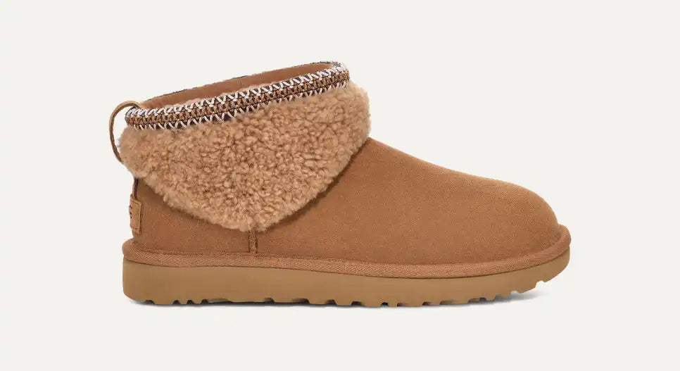 UGG Classic Ultra Mini Maxi Curly Chestnut Women's